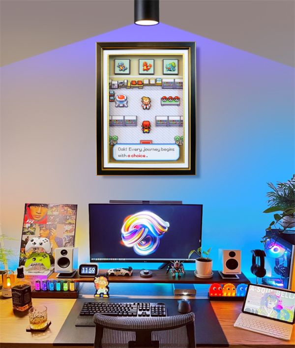 【海外代購】KALA HOME 火紅葉綠大木博士研究所遊戲場景立體畫01 