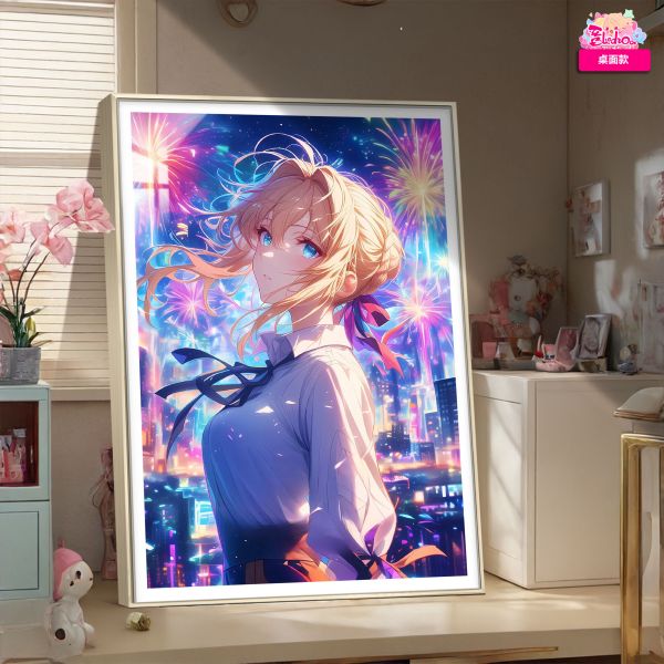 【海外代購】阿喵畫社 煙火 薇爾莉特 超清裝飾畫 