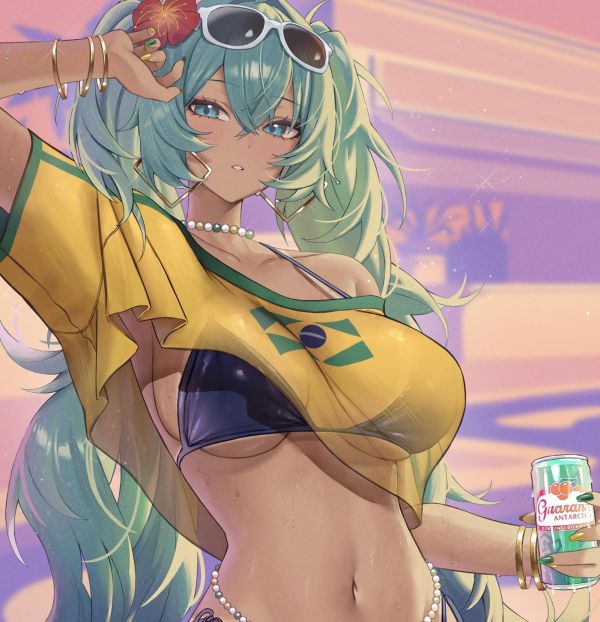 【海外代購】H2 《GTA初音未來》miku大蔥公主殿下動漫二次元裝飾畫 