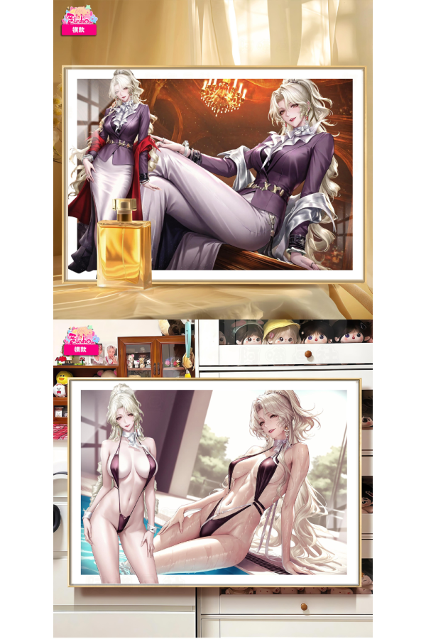 【海外代購】阿喵畫社 無期迷途芭菲雙版本 8k主題高清裝飾畫 床頭地墊 冰箱貼 