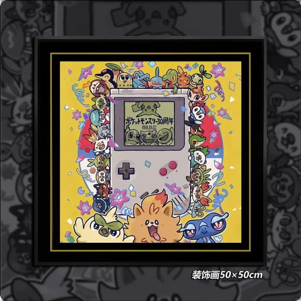 【海外代購】千鳥社 《寶可夢30週年御三家》午睡毯地毯裝飾畫 