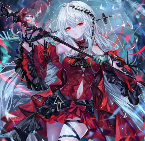 【海外代購】H2 《濁心斯卡蒂》明日方舟斯卡蒂紅蒂動漫二次元裝飾畫 