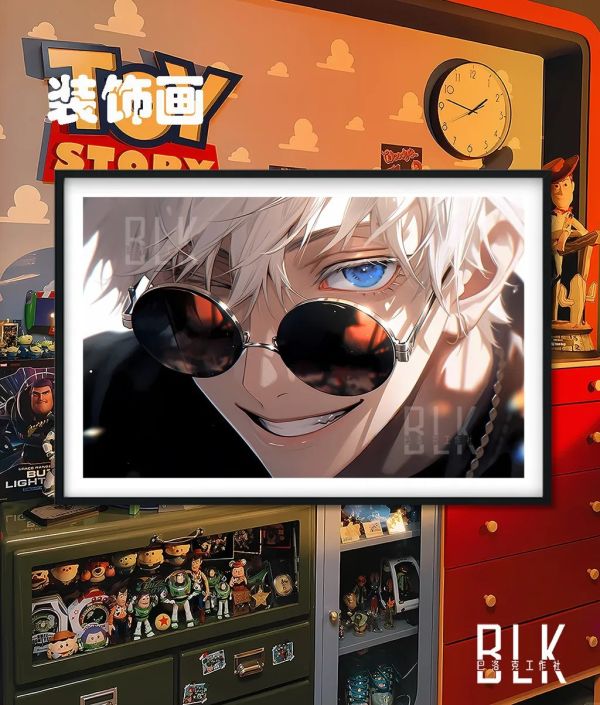 【海外代購】巴洛克 《微笑五條悟》咒術回戰Gojo裝飾畫冰箱貼 