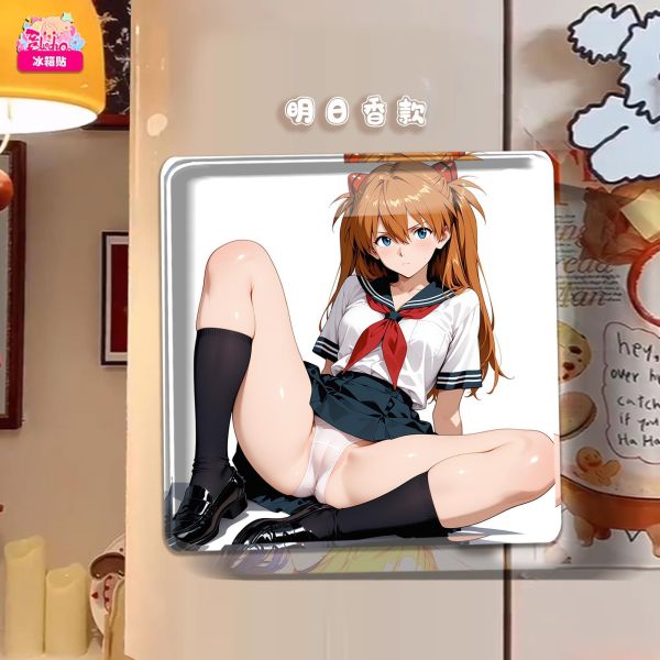 【海外代購】阿喵畫社 動畫冰箱貼第七十九彈EVA校服系列 高透壓克力磁吸冰箱貼 
