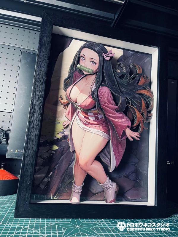 【海外代購】泥棒貓 DSMG-062 Nezuko 爐門你豆子 立體裝飾畫 