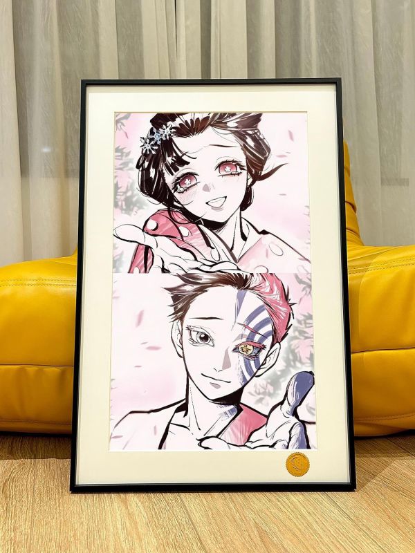 【海外代購】星空 《狛戀》裝飾畫 鬼滅之刃 