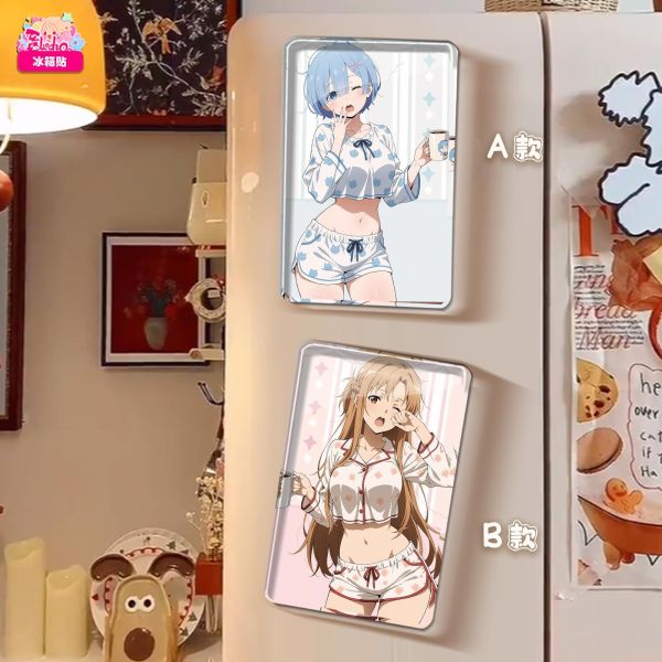 【海外代購】阿喵畫社 起床了蕾姆亞絲娜雙聯 8k主題高清裝飾畫 冰箱貼 