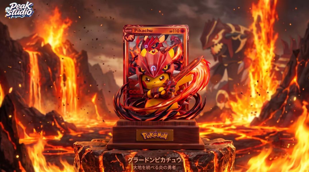 【預定】Peak 卡牌寶可夢 第三彈 固拉多 蓋歐卡 變裝皮卡丘 
