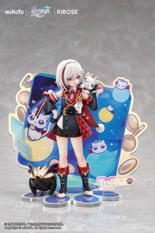 【預定】RIBOSE RISE UP+系列 崩壞：星穹鐵道 小不點貓貓系列手辦 托帕&帳簿 Ver. 