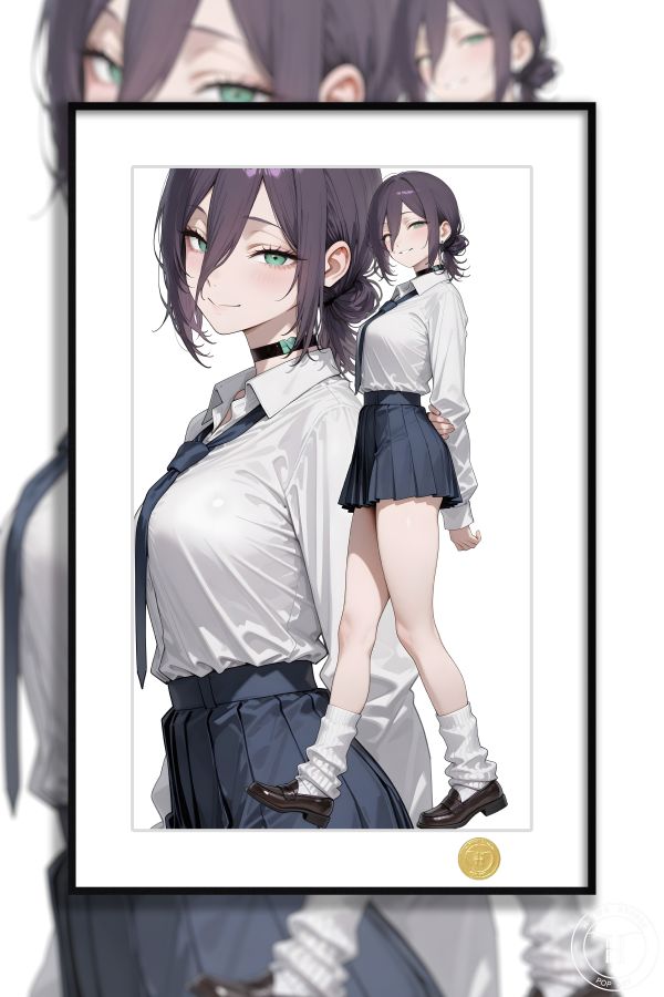 【海外代購】H2 《JK蕾塞》電鋸人鏈鋸人蕾塞波姆炸彈惡魔動畫二次元裝飾畫 