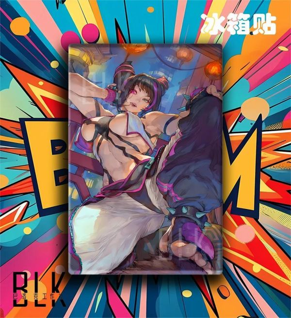 【海外代購】巴洛克《韓蛛莉》Han Juri街頭霸王裝飾畫冰箱貼 