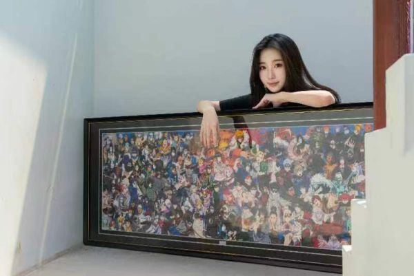 【海外代購】Nami 超大幅手繪復刻火影忍者全人物高端裝飾畫 