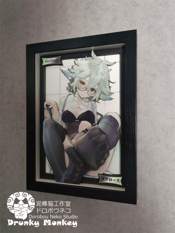 【海外代購】【33CM】泥棒貓 砂糖 迷你尺寸可月兌立體畫01 