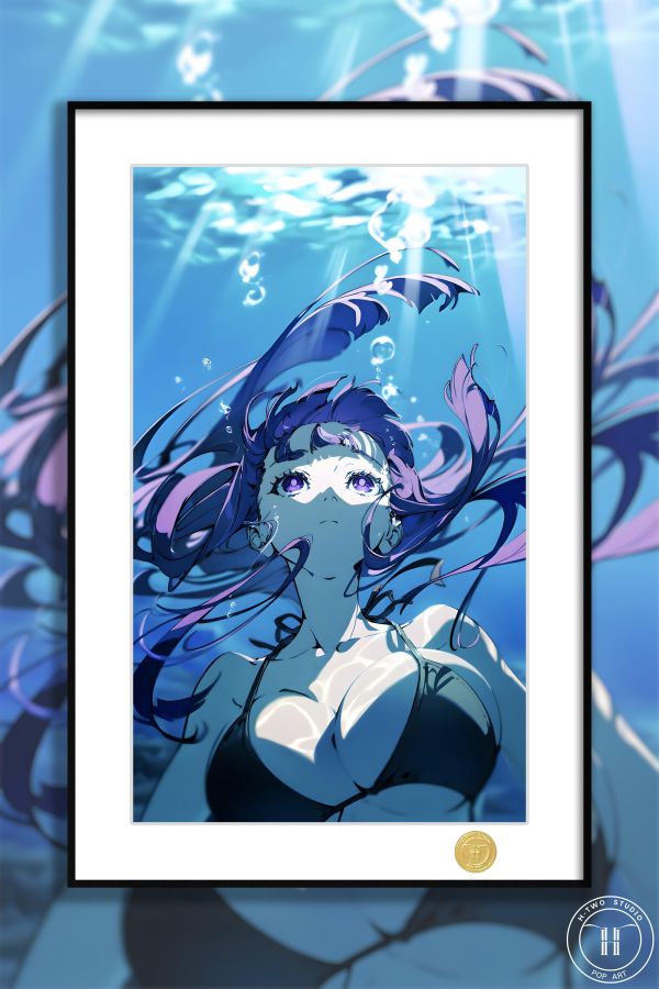 【海外代購】H2 《水中菲倫》葬送的芙莉蓮Fern動漫二次元裝飾畫 