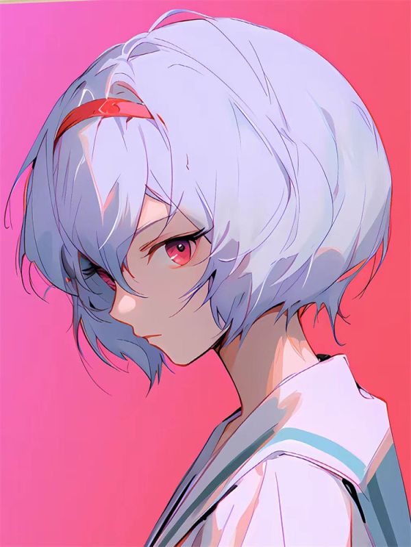 【海外代購】星空 校服綾波麗裝飾畫 