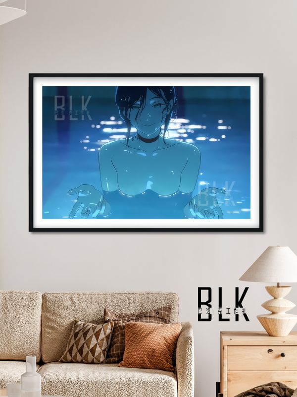 【海外代購】巴洛克 《水之蕾塞》Chainsaw Man鏈鋸人蕾塞篇reze電次帕瓦瑪奇瑪裝飾畫冰箱貼 