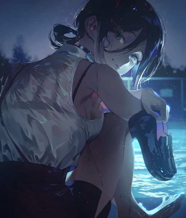 【海外代購】H2 《蕾塞》電鋸人鏈鋸人Reze炸彈惡魔動畫二次元裝飾畫 