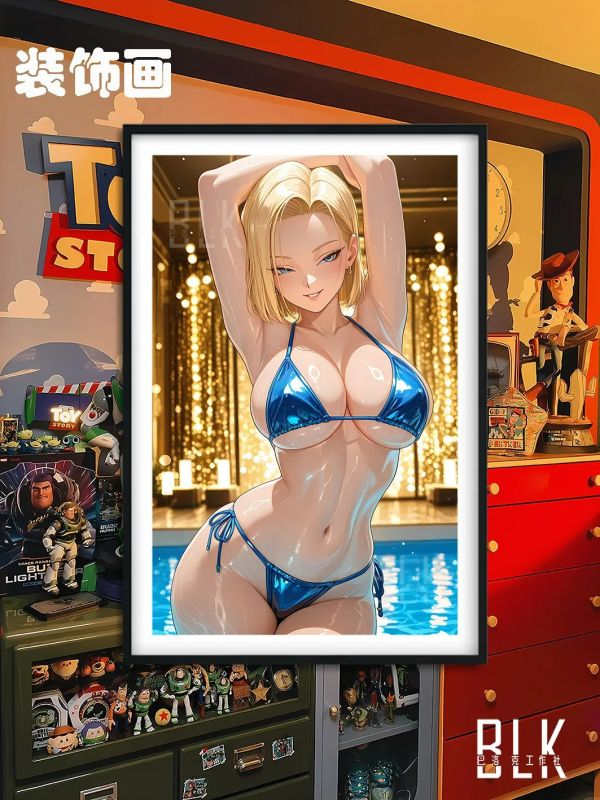 【海外代購】巴洛克《泳裝18號》拉姿麗lazuli七龍珠裝飾畫冰箱貼 