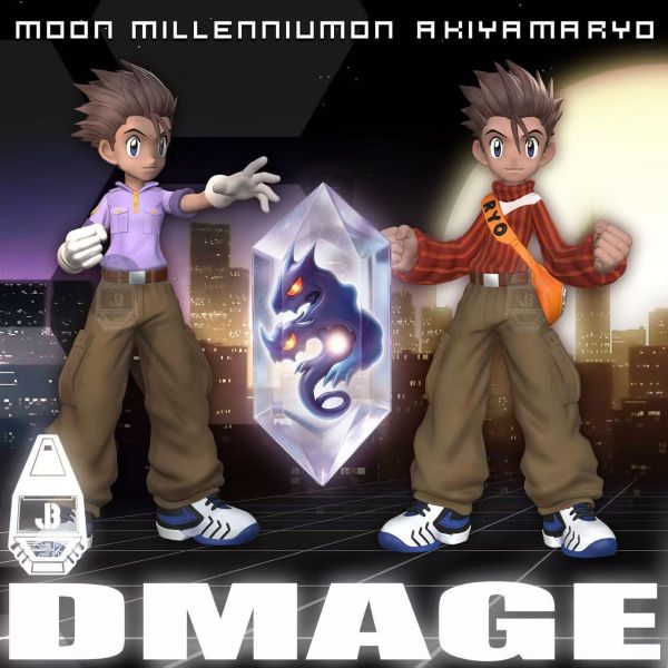 【預定】JBS-DMAGE 羈絆社數位紀元系列 02TV/遊戲 秋山遼/月千年獸 