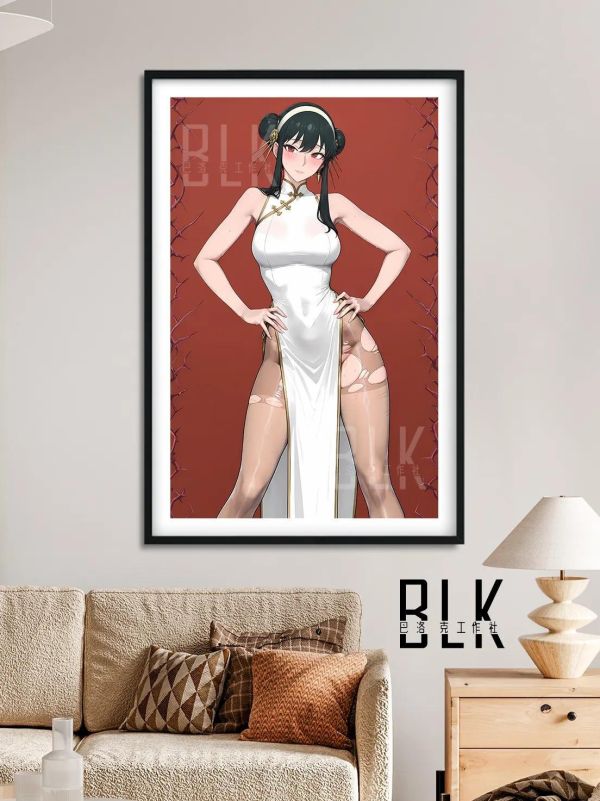 【海外代購】巴洛克《旗袍約爾》SPY×FAMILY裝飾畫冰箱貼 