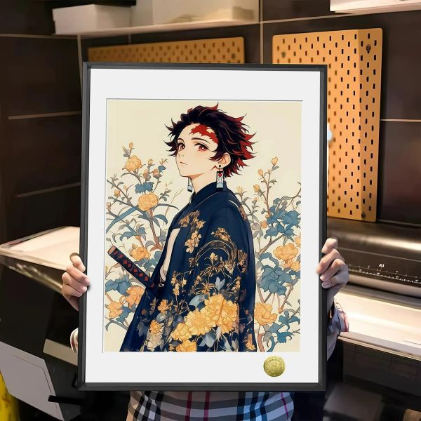 【海外代購】皇呱《花美男炭治郎》鬼滅之刃鬼殺隊裝飾畫 午睡毯 地毯 