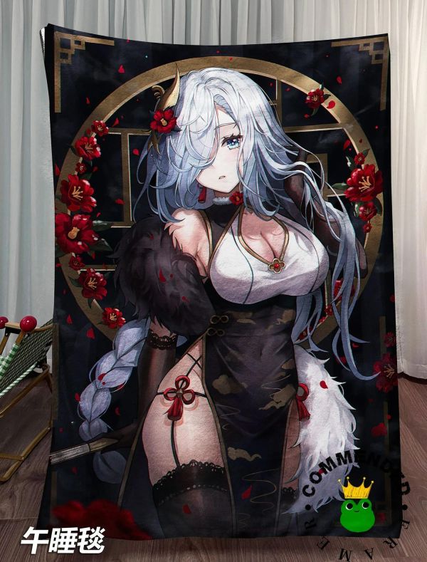 【海外代購】皇呱 《豐腴小姨媽》原神璃月申鶴裝飾畫 午睡毯 地毯 