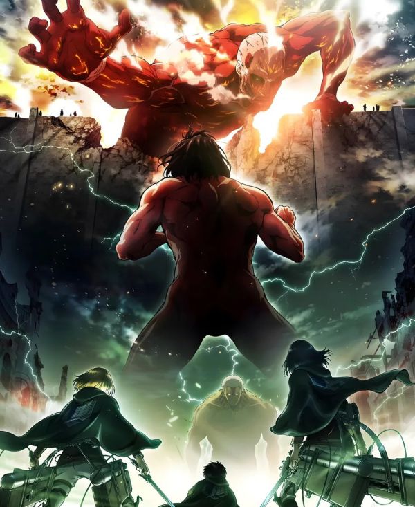 【海外代購】H2 《三人組》進擊的巨人艾倫三笠阿爾敏利威爾裝飾畫 