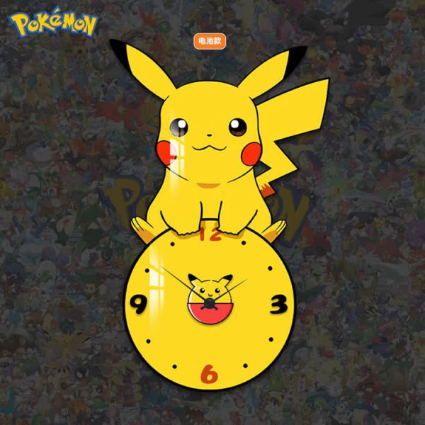 【海外代購】阿喵畫社 皮卡丘 寶可夢超清 鐘錶畫 裝飾畫 