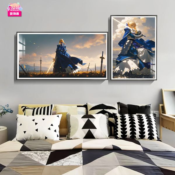 【海外代購】阿喵畫社 fate吾王背影 勝利之姿 橫豎宮格組合裝飾畫 
