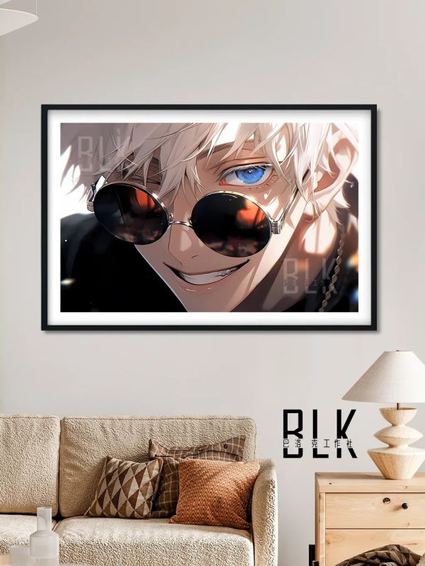 【海外代購】巴洛克 《微笑五條悟》咒術回戰Gojo裝飾畫冰箱貼 