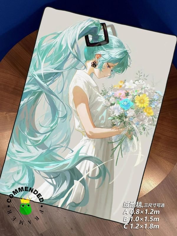 【海外代購】皇呱 《初音夏之花束》初音未來裝飾畫 午睡毯 地毯 