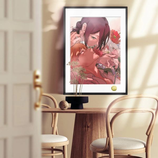 【海外代購】皇呱 《蕾塞電次CP》電鋸人惡魔獵人電次炸彈人蕾塞裝飾畫 午睡毯 地毯 