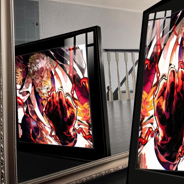 【海外代購】橘子 JUZI 霸王色 鐵拳卡普 【尺寸】：68x52cm 【售價】：268r 黃金尺寸豎版畫  加厚合金外框加防塵有機玻璃，愛普生12色高清印刷，背面黑色防潮背板 進口機器搭配進口墨水 新技術uv高清列印，用料昂貴，顏色高清，永不褪色 【材質】：高清180g相紙畫芯強化膜合金有機玻璃 