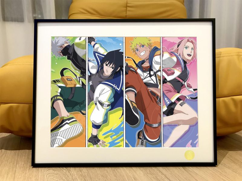 【海外代購】星空 《潮流七班》火影忍者NARUTO鳴人宇智波佐助卡卡西小櫻動漫二次元裝飾畫 