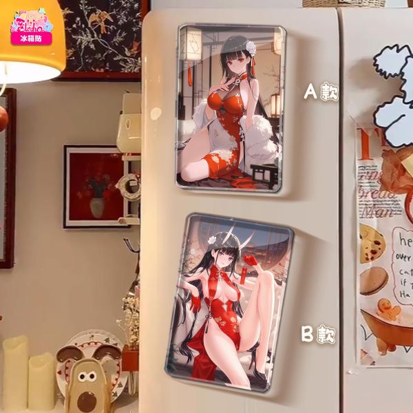 【海外代購】阿喵畫社 旗袍大能代與逸仙雙聯 8k雙聯高清裝飾畫 午睡毛毯 冰箱貼 