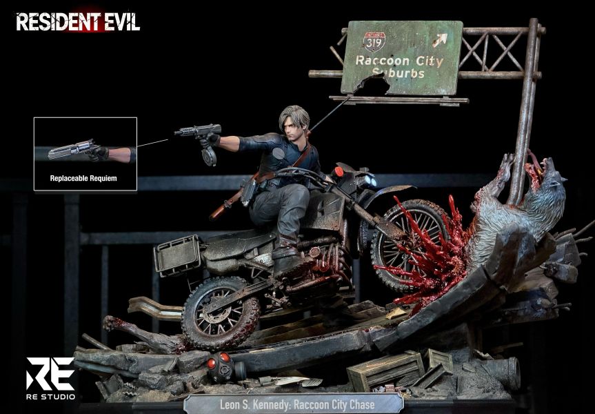 【實物預定】RE Resident Evil Requiem Leon S. Kennedy: Raccoon City Chase 里昂浣熊市追逐戰 · 高速公路末日場景雕像 