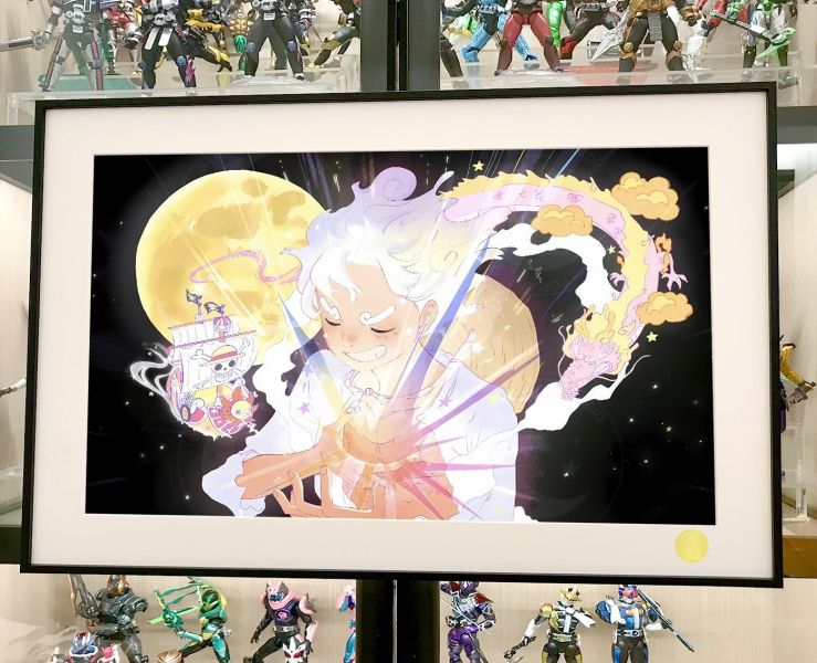 【海外代購】星空 《飛龍尼卡》伊姆海賊王五檔路飛索隆娜美山治喬巴羅賓op動畫裝飾畫 