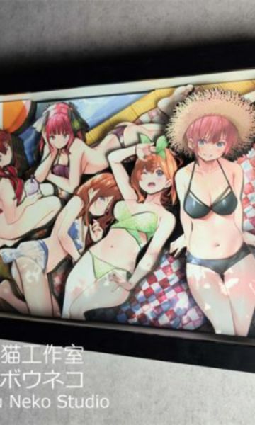 【海外代購】【58*42CM】泥棒貓 五等分的新娘 可月兌立體畫 