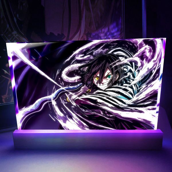 【海外代購】阿喵畫社 鬼滅之刃發光卡磚祢豆子炭治郎蛇柱 23cm大號特效發光手辦架展示磚 