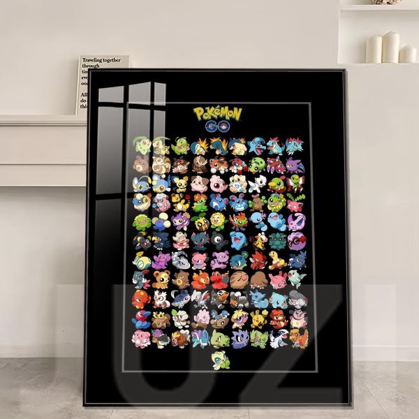 【海外代購】橘子 寶可夢第二世代裝飾畫 