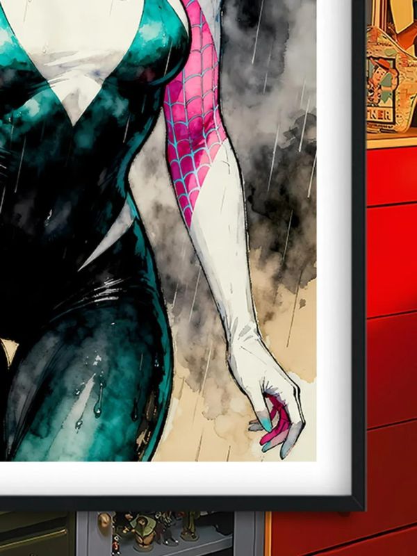 【海外代購】巴洛克 《雨夜格溫》漫威復仇者聯盟裝飾畫冰箱貼 