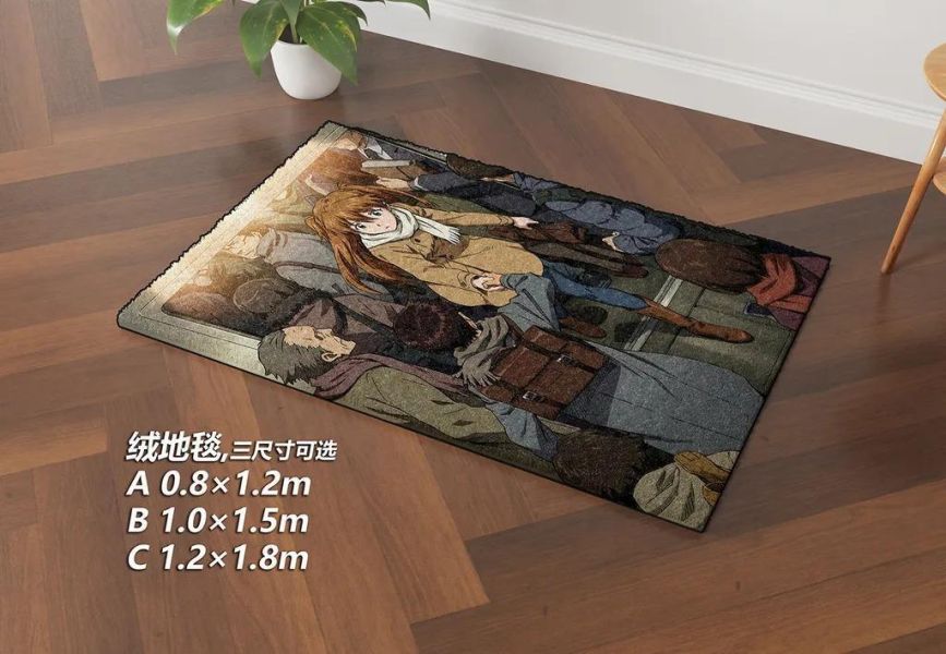 【海外代購】千鳥社《EVA-RETAKE 車站》新世紀福音戰士午睡毯地毯裝飾畫 