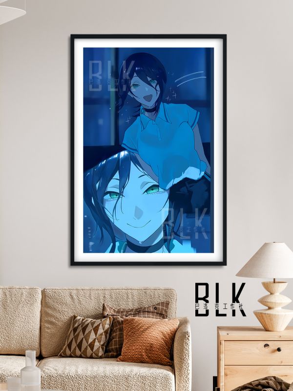 【海外代購】巴洛克 《活潑蕾塞》Chainsaw Man鏈鋸人蕾塞篇reze電次帕瓦瑪奇瑪裝飾畫冰箱貼 