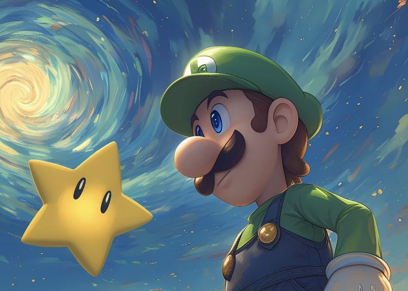 【預定】星空《馬力歐兄弟》瑪利歐超級瑪莉Mario任天堂裝飾畫 