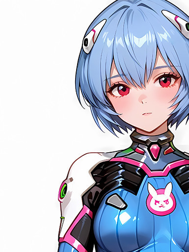 【海外代購】巴洛克 《綾波麗DVA》EVA新世紀福音戰士Asuka初號機守望先鋒動漫裝飾畫冰箱貼