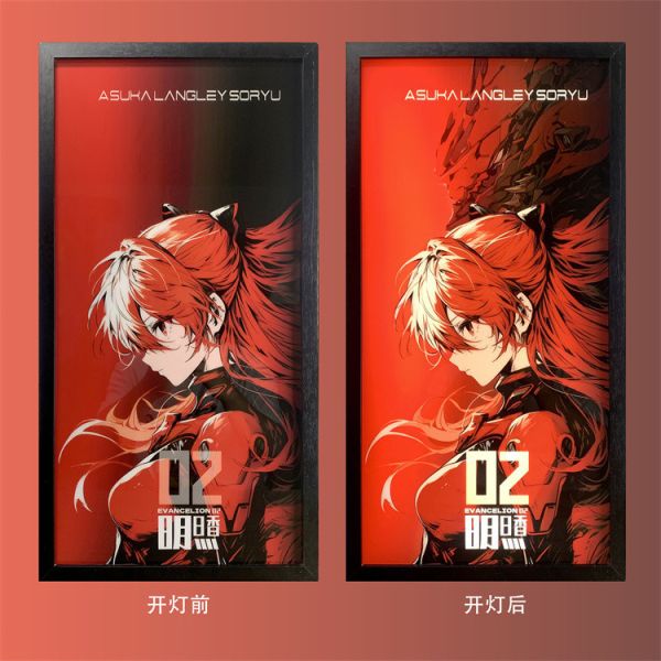 【海外代購】萌萌匠 EVA 新世紀福音戰士明日香綾波麗導光畫 