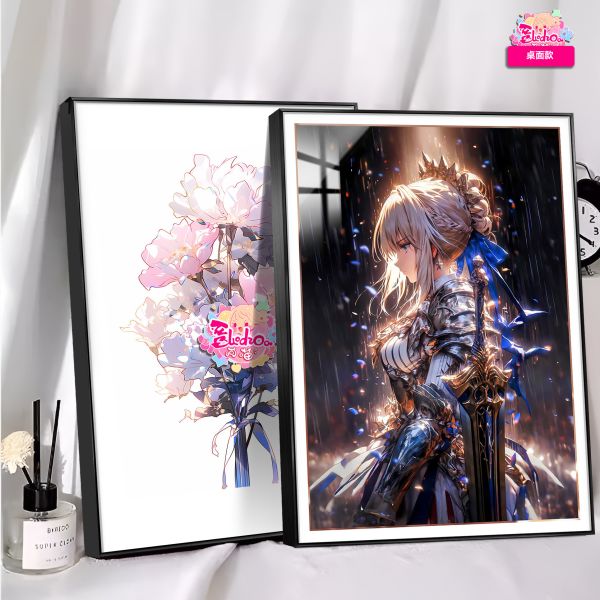 【海外代購】阿喵畫社 背水一戰 吾王saber 重置版發布《Fate》8k超清裝飾畫 滑鼠墊 