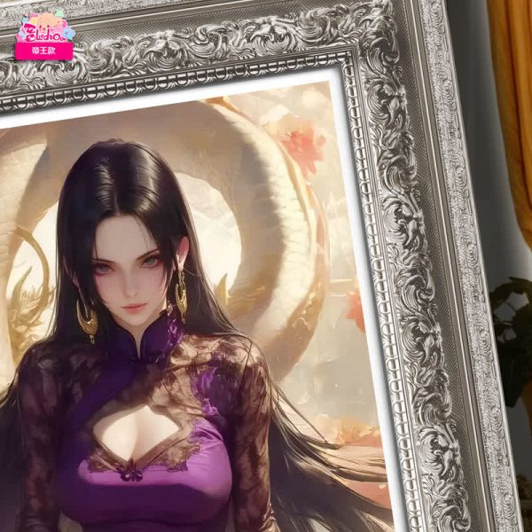 【海外代購】阿喵畫社 海賊王 帝王之像 紫嫣 女帝 超清裝飾畫 
