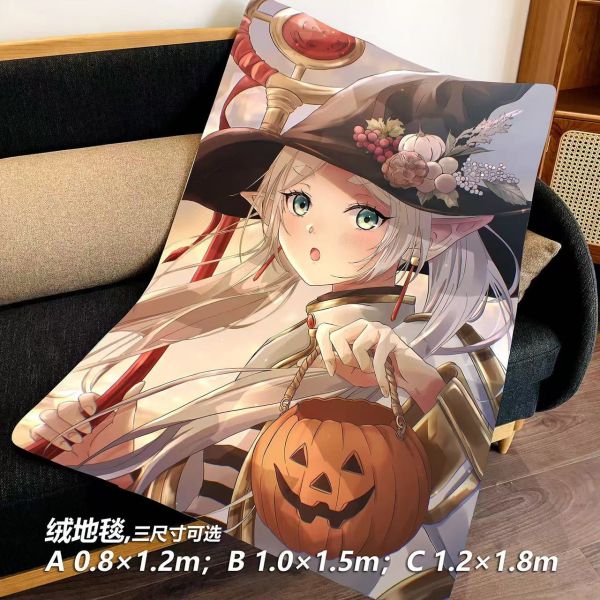【海外代購】千鳥社 葬送的芙莉蓮 萬聖節午睡毯地毯裝飾畫 