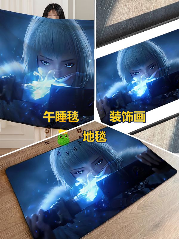 【海外代購】皇呱 《唐刀白老闆》靈籠白月魁突破人類極限帥氣拔刀週邊裝飾畫 